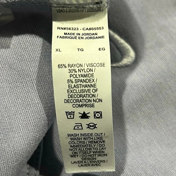 NWT Nike lavender strappy asymmetrical bra top / crop XL everyday modern - Picture 3 of 4